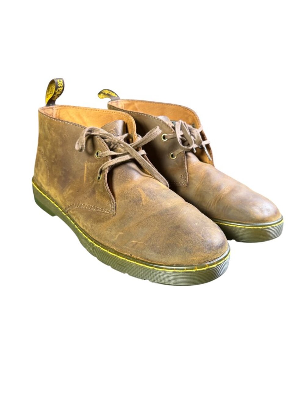 Dr. Martens Cabrillo Distressed Leather Chukka Boots Brown US 12